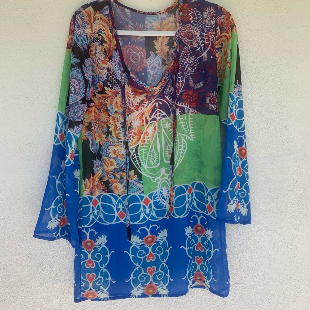 Beach swim suit cover up.